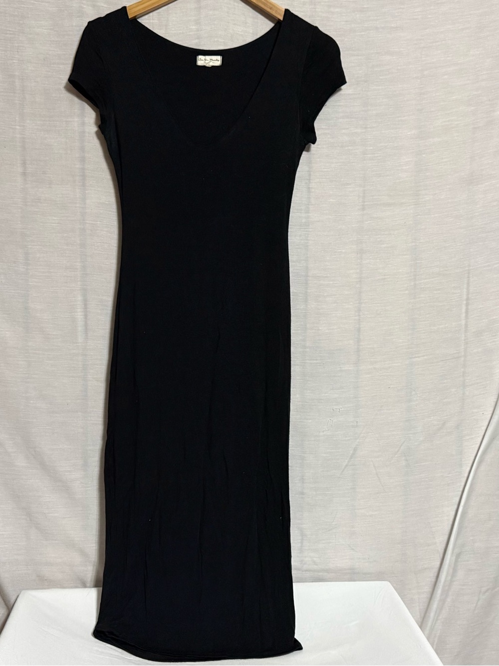 NWOT See You Monday Black Scoop Neck Maxi Dress Size Medium